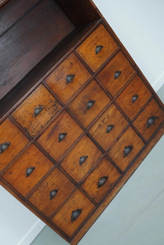Image 1 of Antiker Apothekerschrank aus viktorianischer Zeit, gefertigt aus Hartholz und Kiefernholz