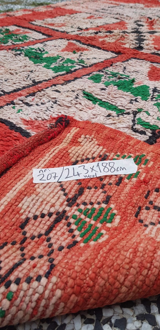 Image 1 of Handgeknoopt Berber kleed wol 243x188cm