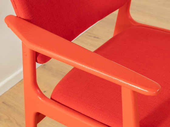 Image 1 of Roter, einfarbiger Sessel aus den 1960er Jahren, Dänemark