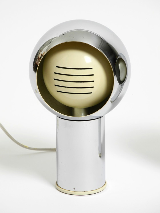 Image 1 of Paar schöne große Mid Century Space Age Chrom Tischlampen - Made in Italy