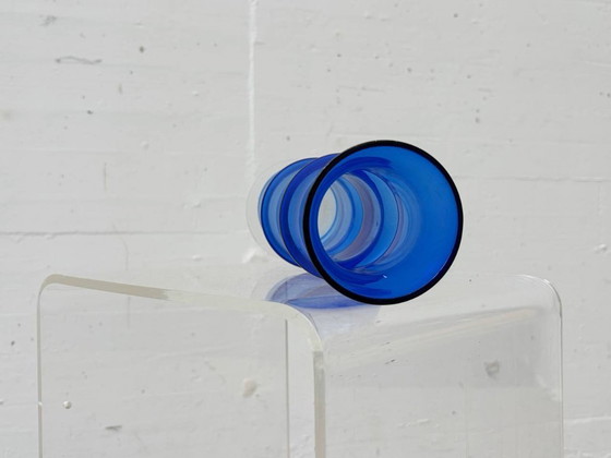 Image 1 of Cobalt blue glass vase in space age style, 1970s