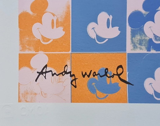 D'après Andy Warhol, Mickey Mouse, années 1980, lithographie