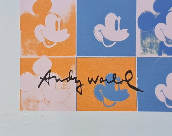 Image 1 of D'après Andy Warhol, Mickey Mouse, années 1980, lithographie