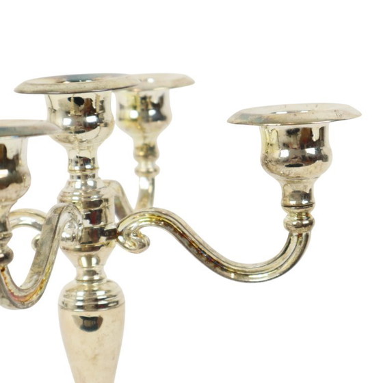 Image 1 of Portavelas antiguo chapado en plata