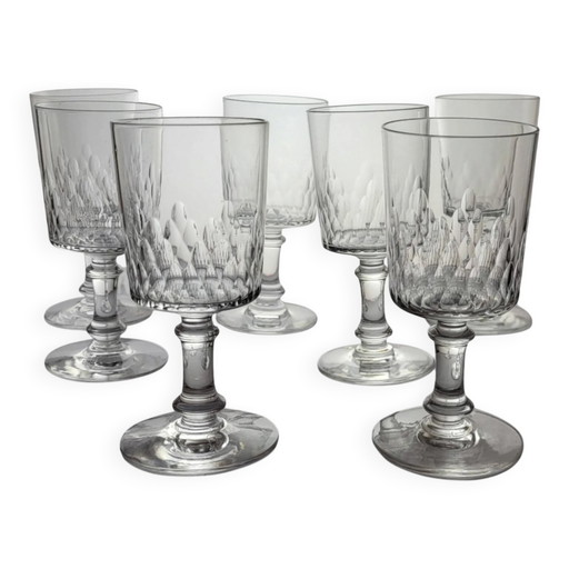 Baccarat - 7 copas de vino modelo Richelieu-Champigny