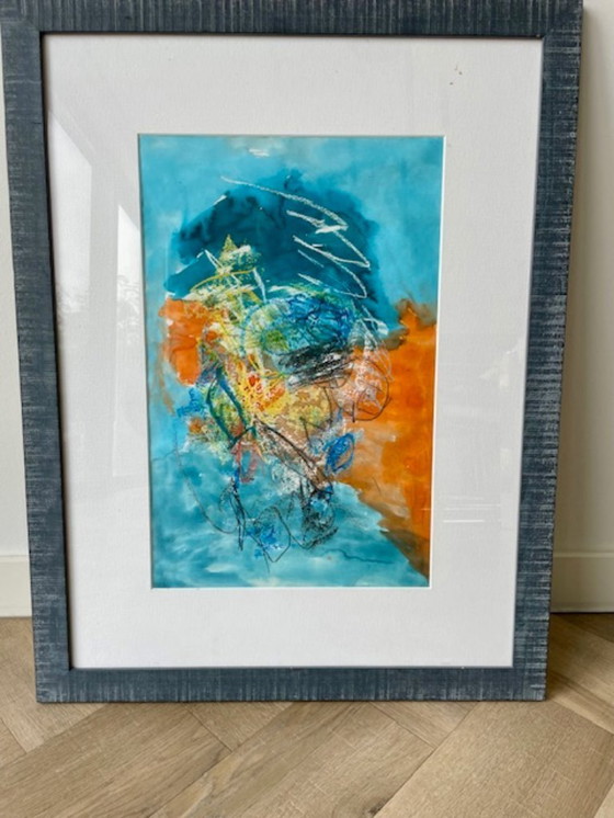 Image 1 of Heidi Feijen – ‘Ben’, gemengde techniek portret (59x76cm)