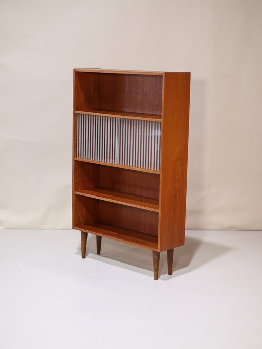 Bücherregal Vitrine Teakholz Dänisch vintage