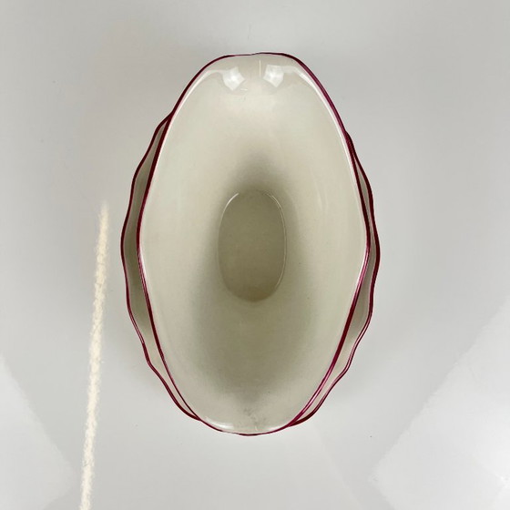 Salsera KG Lunéville, modelo "farola", estampado rosa. – Accesorios de mesa, Ceramic (photo 5 of 7)