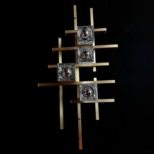 Grote wandlamp • Gaetano Sciolari • Murano • Space Age • 1970