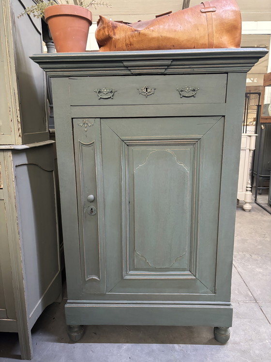 Image 1 of Antiek Brocante meidenkast / eendeurskast / kast 