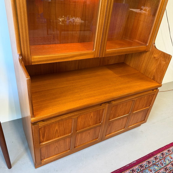 Mobile a parete vintage, vetrina •Nathan furniture•, Vetrine, Legno, Marrone (foto 10 di 12)