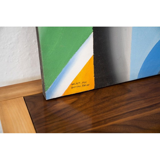 Image 1 of Vintage abstract painting on acrylic canvas, 2000s