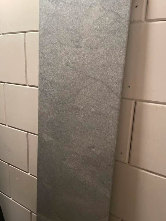 Image 1 of Plateau en marbre massif de luxe 218 x 47 cm