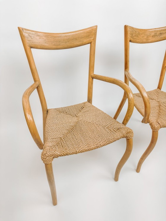 Image 1 of Two vintage Val Padilla dining chairs, Jasper Conran '70