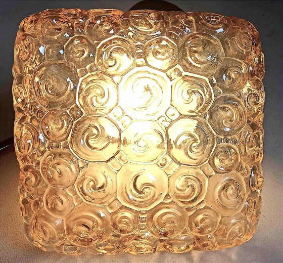 Image 1 of Plafonnier Helena Tynell escargot Années 60 Largeur 23 cm