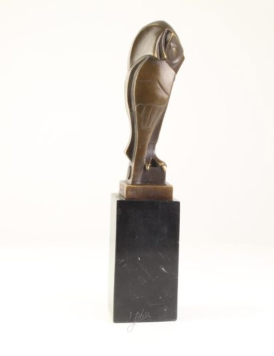 Image 1 of Bronze Johan Altorf owl statue