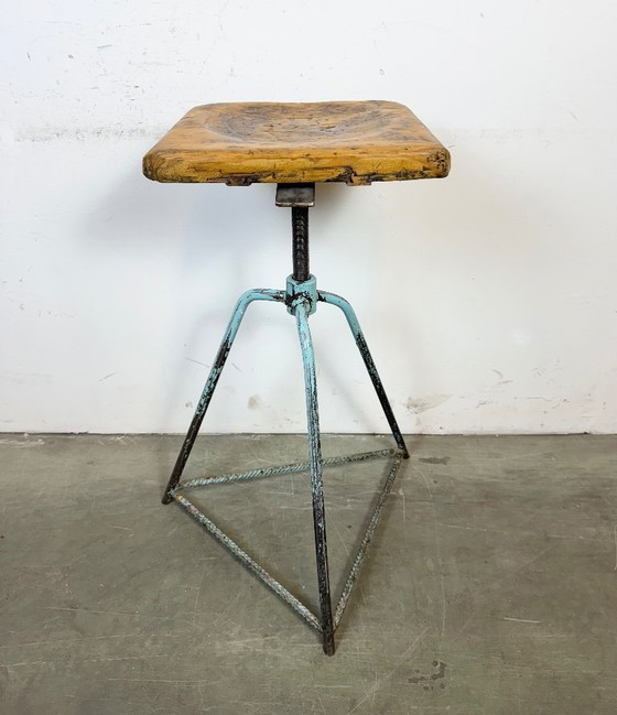 Image 1 of Industrial Workshop Swivel Stool, 1960s