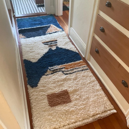 Handmade runner rug 250cm x 80cm