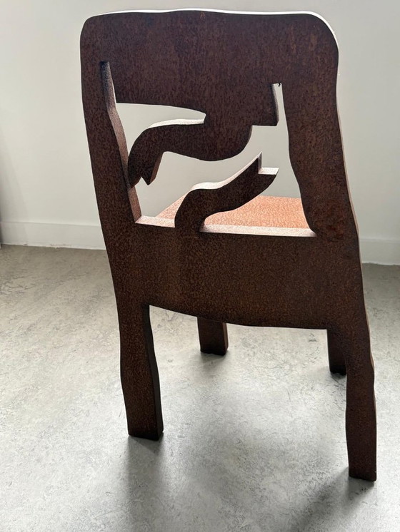 Image 1 of Klaas Gubbels, iron oxidized chair object