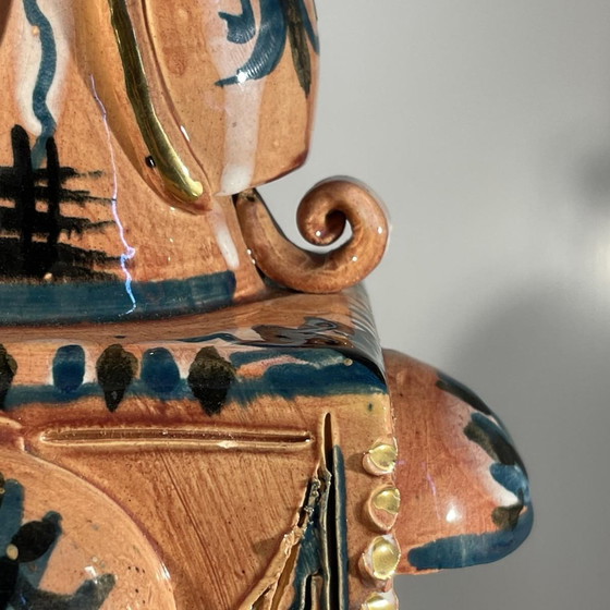 Vase vintage en céramique à quatre anses, 1945 – Ceramic (photo 4 of 11)