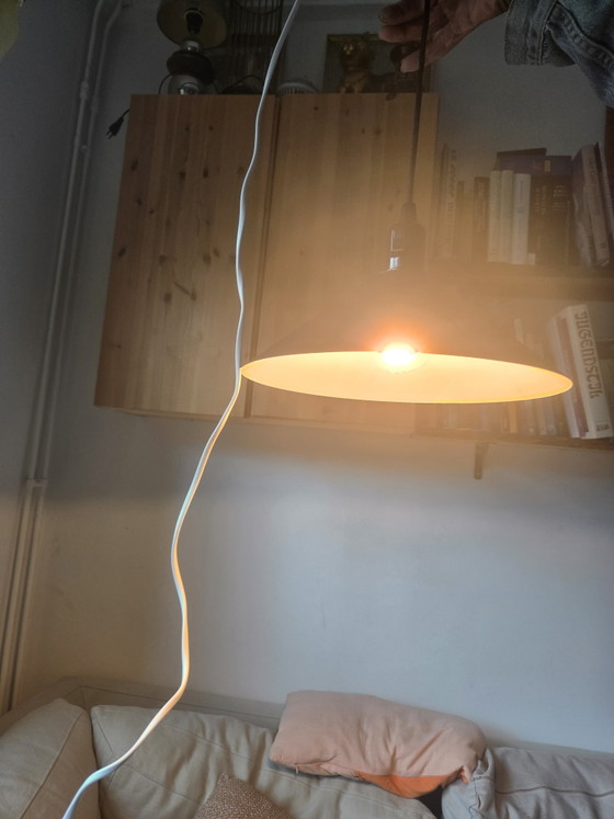 Image 1 of Lampada a sospensione conica marrone opaco anni '70/'80