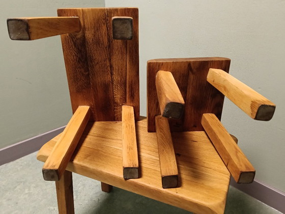 Juego de mesas auxiliares de estilo brutalista (3) – Wood (photo 11 of 14)