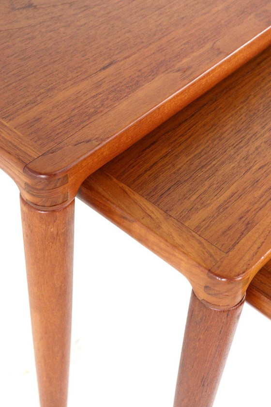 Image 1 of Tables d'appoint gigognes Henry W. Klein pour Bramin, style vintage danois