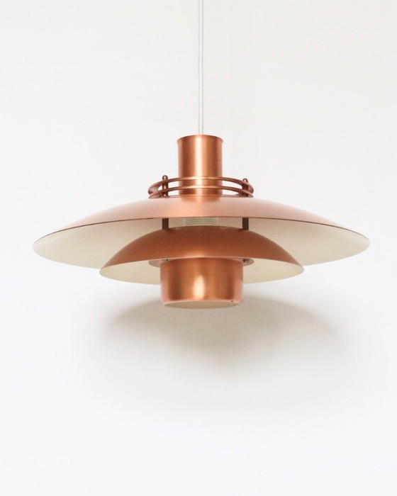 Vintage Danish Copper Pendant Lamp Formlight – Fog & Mørup, Metal (photo 5 of 14)