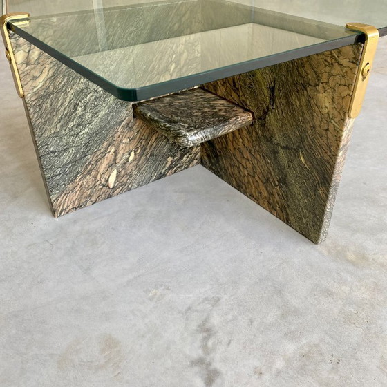 Image 1 of Large Sicilian Marble Italian Design Coffee Table