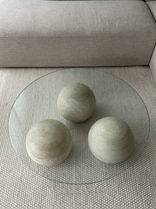 Vintage travertine coffee table