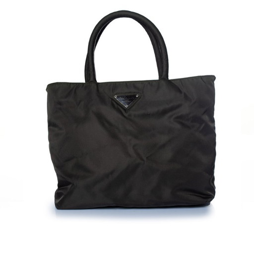Prada, Vintage Nylon Mini-Handtasche, dunkelgrün – top handle tassen