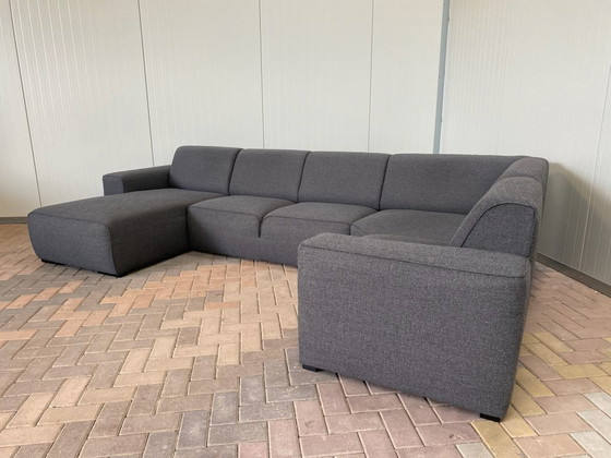 Image 1 of  Bellissimo divano a U in tessuto grigio