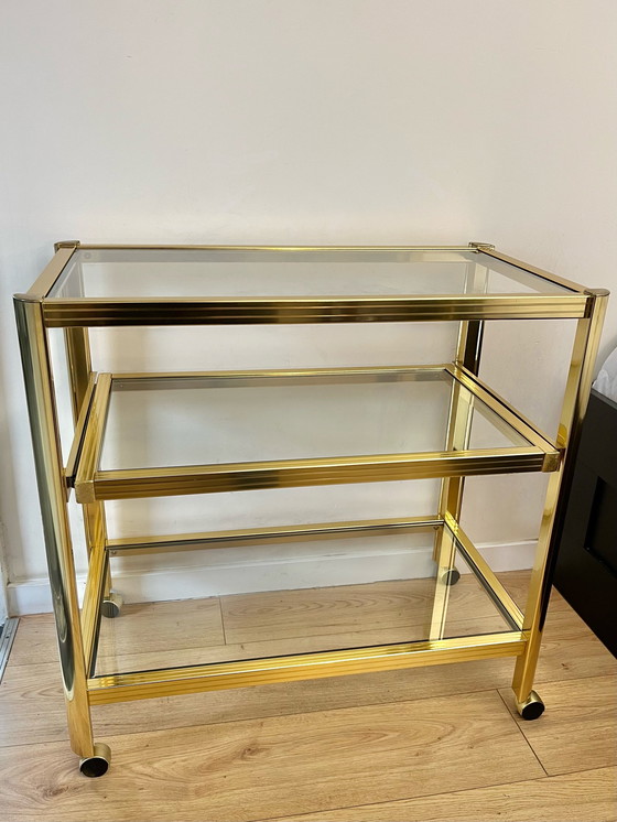 Image 1 of table d'appoint vintage en laiton