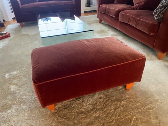 Image 1 of Deux canapés Giorgetti avec pouf