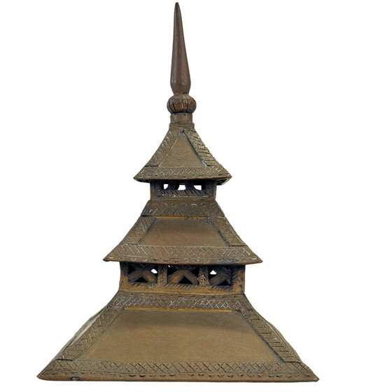 Antique Sumatran Brass Mosque Model – Indonesia – ca. 1900–1920 – Sculpture, Wood (photo 20 of 24)