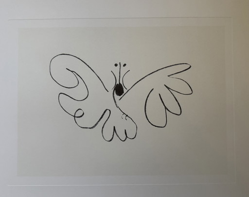 Pablo Picasso: "Le Papillon, 1936", serigrafia.