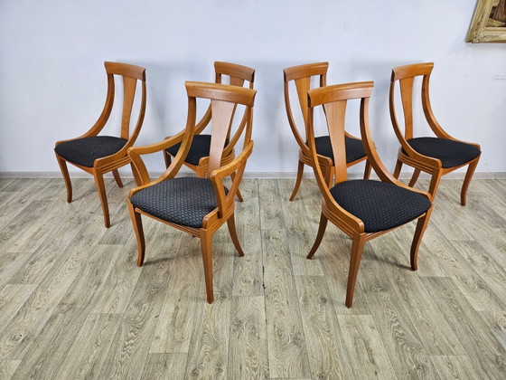 Chaises Gondola vintage de Pietro Costantini, années 1980, Lot de 6 – Fauteuils de relaxation (photo 5 of 15)
