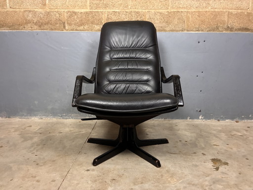 Deens Design Berg C90 Draaifauteuil Leder – Wood, Leather (photo 2 of 15)