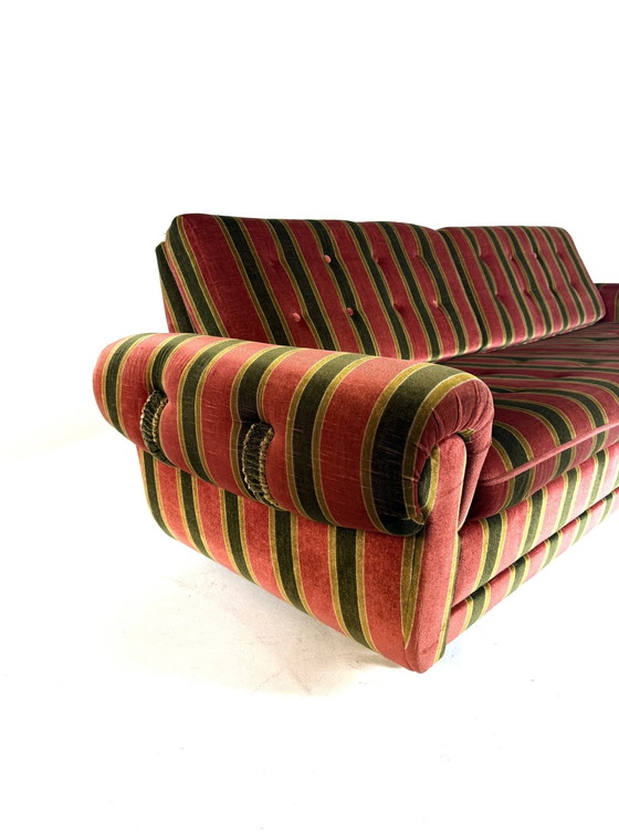 Image 1 of Canapé-lit vintage en velours des années 80