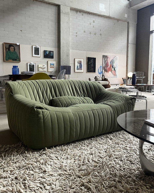 Divano Sandra di Annie Hieronimus per Cinna, Francia – 2 zitsbanken, Textile