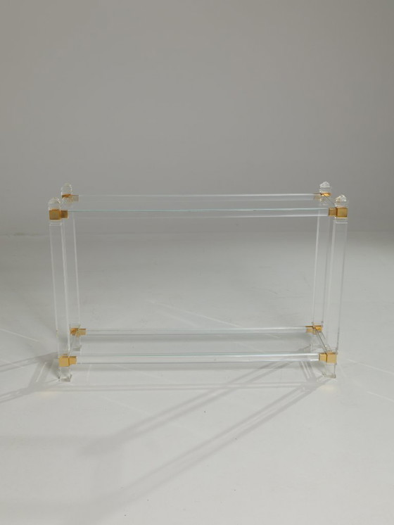 Image 1 of Console en acrylique conçue par Pierre Vandel pour Pierre Vandel, années 1970