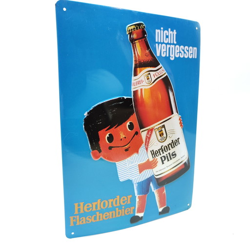 Herforder Pils advertising sign vintage