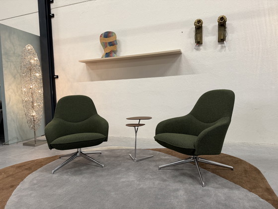 Image 1 of 2 Leolux Lanah Swivel Armchairs De Ploeg Monza