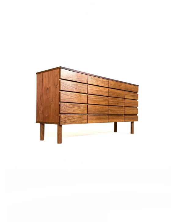 Image 1 of Vintage teakhouten sideboard met lades, jaren ‘60