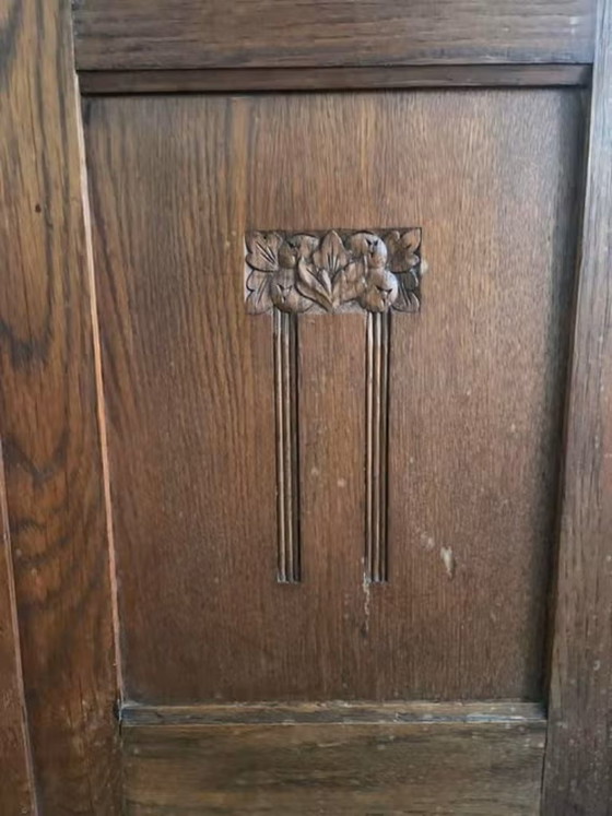 Image 1 of Antico mobile olandese con dettagli in stile Art Nouveau