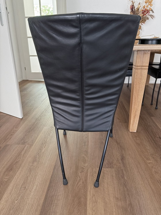 Oak table with Spica chairs – Dining chairs, Leather (photo 2 of 5)
