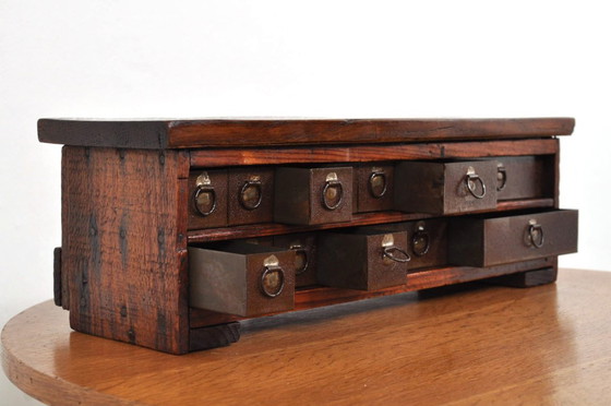 Image 1 of Antiek horlogemakers kastje, 1920s