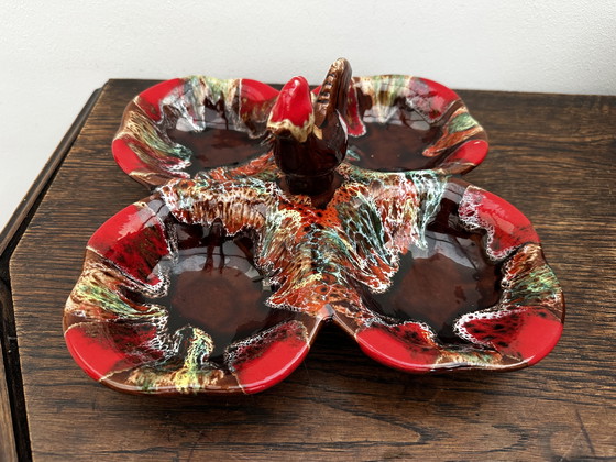 Image 1 of Serviteur à hors-d’œuvres céramique vintage Vallauris 