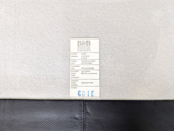 Image 1 of B&B Italia Sofa Diesis Leder weiß Couch Antonio Citterio Paolo Nava