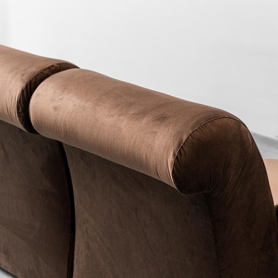 Image 1 of 4 SEATER MODULAR VELVET SOFA FROM THE 70S, MODERN VINTAGE